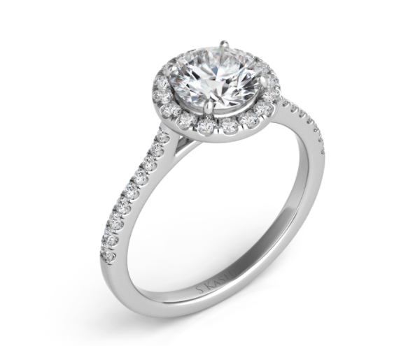 18WG NEW AIRE DIAMOND HALO SEMI-MOUNT RING | Williams Jewelers - Fine  Jewelers of Denver CO